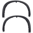 Front, Driver and Passenger Side Fender Flares, Textured Black