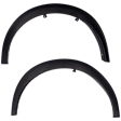 Front, Driver and Passenger Side Fender Flares, Textured Black