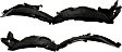 Front, Driver and Passenger Side, Fender Liner