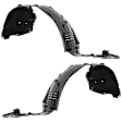 Front, Driver and Passenger Side Fender Liners, Injection Form
