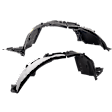 Front, Driver and Passenger Side Fender Liners, CAPA CERTIFIED