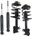 Front and Rear, Driver and Passenger Side Shock and Fully Loaded Strut