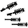 Front and Rear, Driver and Passenger Side Fully Loaded Strut, Except usage With strut tower brace