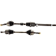 Front, Driver and Passenger Side Axle Assembly, Automatic Transmission