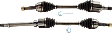 2007-2012 Nissan Sentra - Front, Driver and Passenger Side Axle Assembly, Automatic CVT Transmission