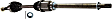 Front, Driver and Passenger Side Axle Assembly - New Set of 2 AWD, 2.5L, 4Cyl