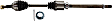 Front, Driver and Passenger Side Axle Assembly - New Set of 2 AWD, 2.5L, 4Cyl