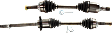 Front, Driver and Passenger Side Axle Assembly, 2.5L Engine, Automatic Transmission