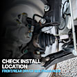 2013 Nissan Altima S - Front, Driver and Passenger Side Axle Assembly, New, 2.5L 4Cyl Coupe