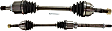Front, Driver and Passenger Side Axle Assembly, Automatic CVT Transmission