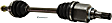 Front, Driver and Passenger Side Axle Assembly, Automatic CVT Transmission
