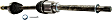 Front, Driver and Passenger Side Axle Assemblies, Automatic CVT Transmission, SE-R Model, 4 Cyl., 2.5L Engine