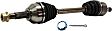 Front, Driver and Passenger Side Axle Assemblies, Automatic CVT Transmission, SE-R Model, 4 Cyl., 2.5L Engine