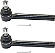 Front, Driver and Passenger Side, Outer Tie Rod Ends