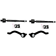 Front, Driver and Passenger Side, Inner and Outer Tie Rod Ends