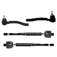 Front, Driver and Passenger Side, Inner and Outer Tie Rod Ends