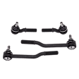 Front, Driver and Passenger Side, Inner and Outer Tie Rod Ends, RWD