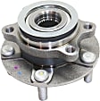 Front, Driver and Passenger Side Wheel Hub, 5 Lugs, With Bearing, 1.6L, 4Cyl