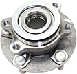 Front, Driver and Passenger Side Wheel Hub, 5 Lugs, With Bearing, 1.6L, 4Cyl