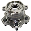 Front and Rear, Driver and Passenger Side Wheel Hub, 5 Lugs, With Bearing, AWD, 1.6L, 4Cyl