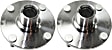 Front, Driver and Passenger Side Wheel Hub, 4 Lugs, Without Bearing