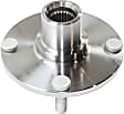 Front, Driver and Passenger Side Wheel Hub, 4 Lugs, Without Bearing