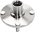 Front, Driver and Passenger Side Wheel Hub, 4 Lugs, Without Bearing