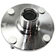 4-Wheel Set Front and Rear, Driver and Passenger Side Wheel Hub, 4 Lugs Front - Without Bearing; Rear - With Bearing