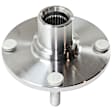 4-Wheel Set Front and Rear, Driver and Passenger Side Wheel Hub, 4 Lugs Front - Without Bearing; Rear - With Bearing