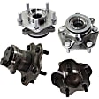 2018 Nissan Sentra - Front and Rear, Driver and Passenger Side Wheel Hub, FWD, 5 Lugs, With Bearing