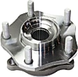 2017 Nissan Rogue - Front Wheel Hub, AWD, 5 Lugs, With Bearing