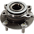 2015 Nissan Rogue Select S - Front, Driver and Passenger Side Wheel Hub, 5 Lugs, With Bearing