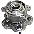 2012 Nissan Rogue - Front and Rear, Driver and Passenger Side Wheel Hub, AWD, 5 Lugs, With Bearing
