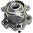 2012 Nissan Rogue - Front and Rear, Driver and Passenger Side Wheel Hub, AWD, 5 Lugs, With Bearing