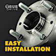 2012 Nissan Rogue - Front and Rear, Driver and Passenger Side Wheel Hub, AWD, 5 Lugs, With Bearing