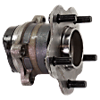 Rear, Driver and Passenger Side Wheel Hub, 5 Lugs, With Bearing, FWD, 2.5L, 4Cyl