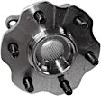 Rear, Driver and Passenger Side Wheel Hub, 6 Lugs, With Bearing