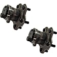 Rear, Driver and Passenger Side Wheel Hub, 5 Lugs, With Bearing, FWD