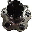 Rear, Driver and Passenger Side Wheel Hub, 5 Lugs, With Bearing, FWD