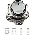 Rear, Driver and Passenger Side Wheel Hub, 5 Lugs, With Bearing, 2.0L, 4Cyl