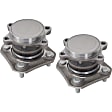 Rear, Driver and Passenger Side Wheel Hub, 4 Lugs, With Bearing, 2.0L, 4Cyl