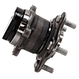 Rear, Driver and Passenger Side Wheel Hub, 5 lugs, With Bearing, FWD
