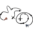 Rear, Driver and Passenger Side ABS Speed Sensor Set of 2
