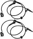 Front, Driver and Passenger Side ABS Speed Sensor Set of 2