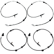 Front and Rear, Driver and Passenger Side ABS Speed Sensor Set of 4