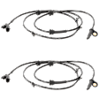 Front, Driver and Passenger Side ABS Speed Sensor Set of 2