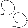 Front, Driver and Passenger Side ABS Speed Sensors, Korea Built Vehicle