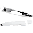 Front and Rear, Driver and Passenger Side Chrome Exterior Door Handle, Without Key Hole