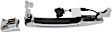 2010-2013 Nissan Rogue - Front, Driver and Passenger Side Exterior Door Handles, Chrome, Driver Side - With Key Hole; Passenger Side - Without Key Hole