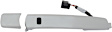 2010-2013 Nissan Rogue - Front, Driver and Passenger Side Exterior Door Handles, Chrome, Driver Side - With Key Hole; Passenger Side - Without Key Hole